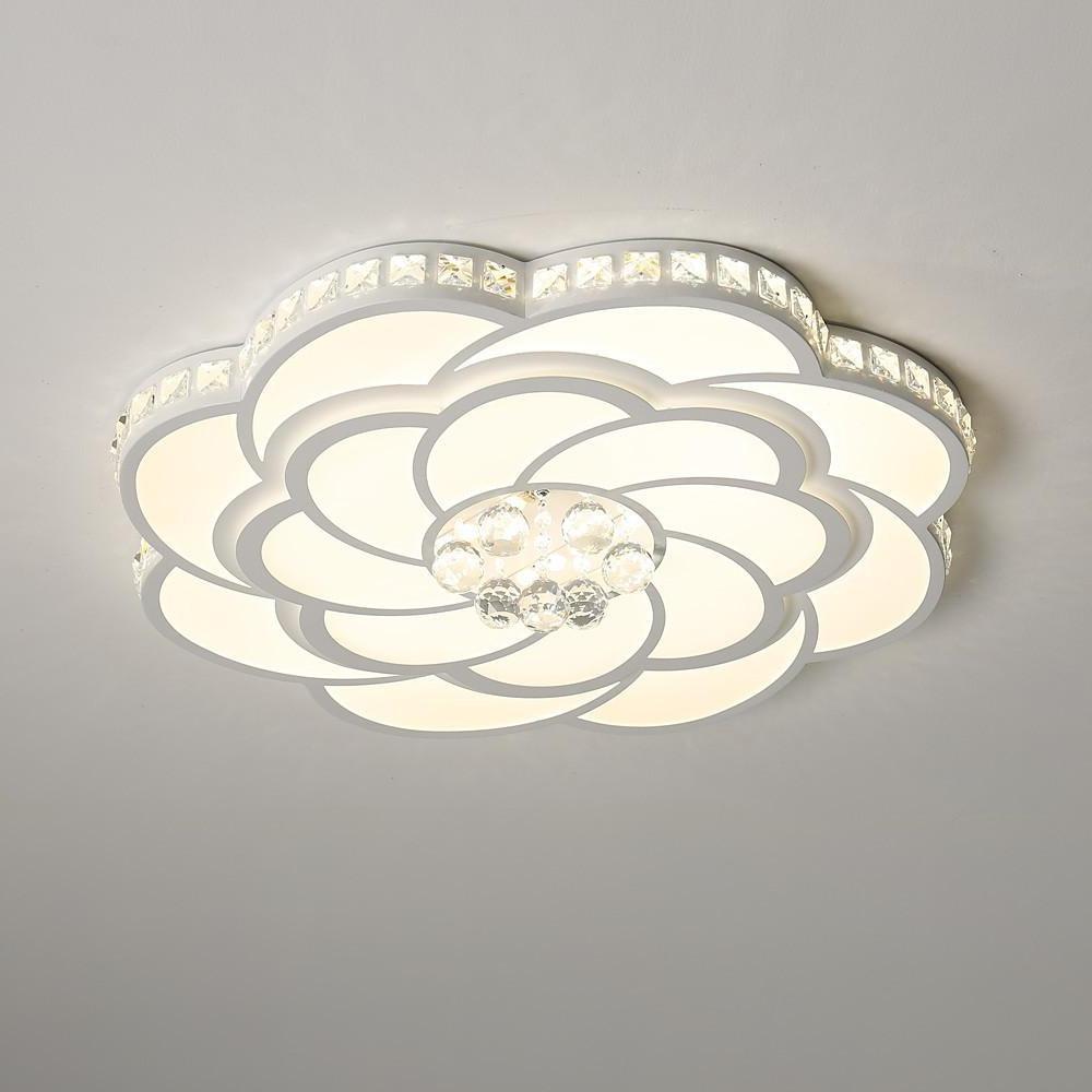 Flower Swirl Metal LED Flush Mount Ceiling Light