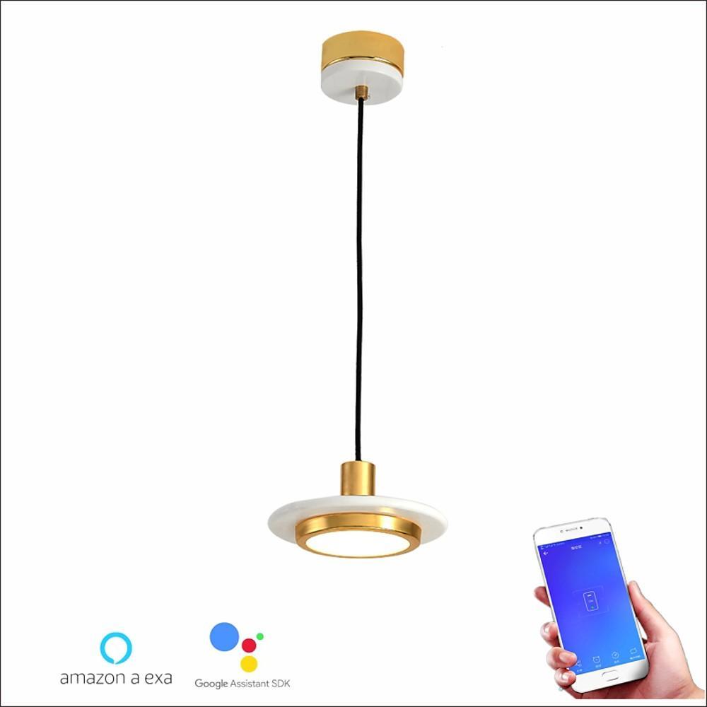 Industrial Modern Metal Pendant Light with Acrylic Shade