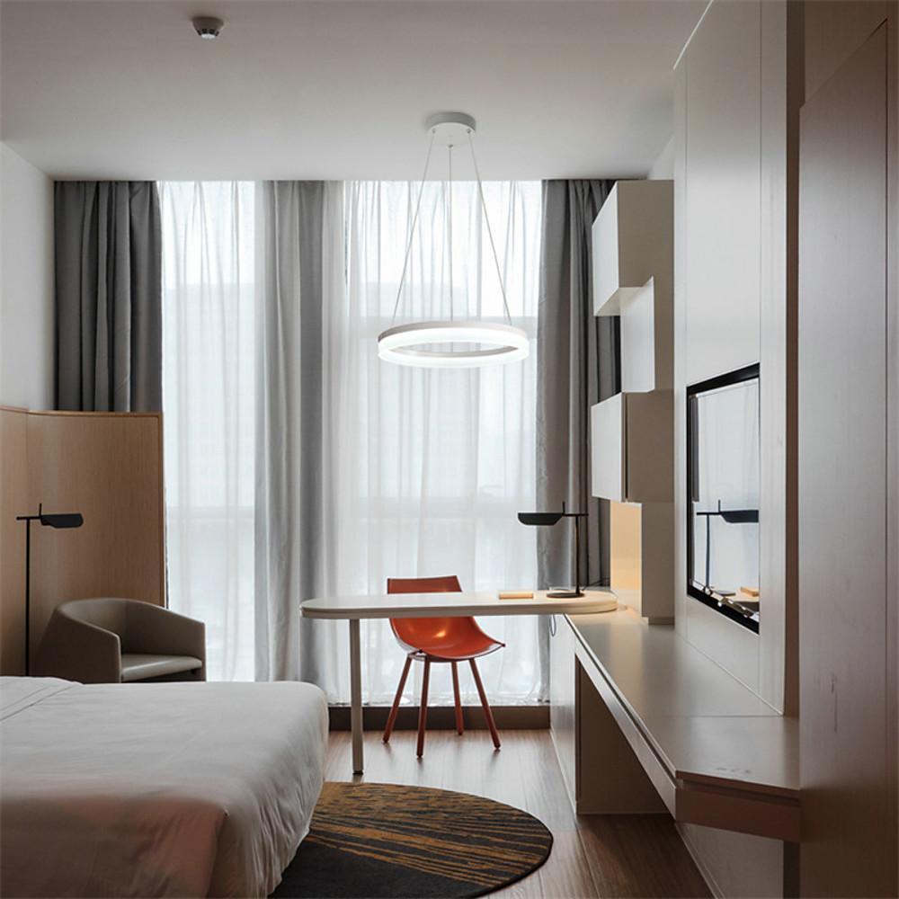 Modern Circle Acrylic Pendant Light LED Dining Kitchen Ceiling