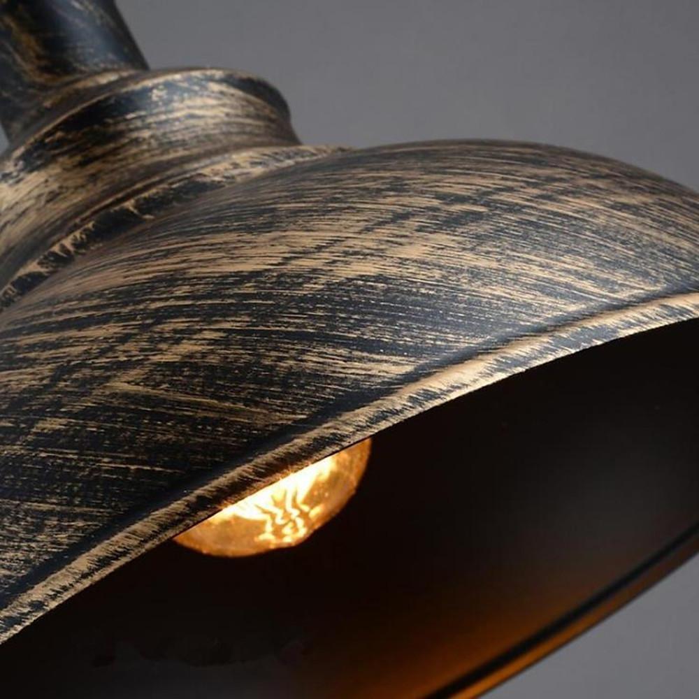 Industrial Metal Pendant Light with Adjustable Cord