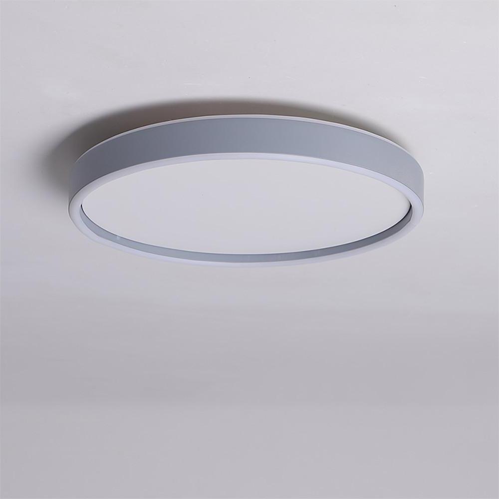 Modern Circular Metal Flush Mount LED Ceiling Light