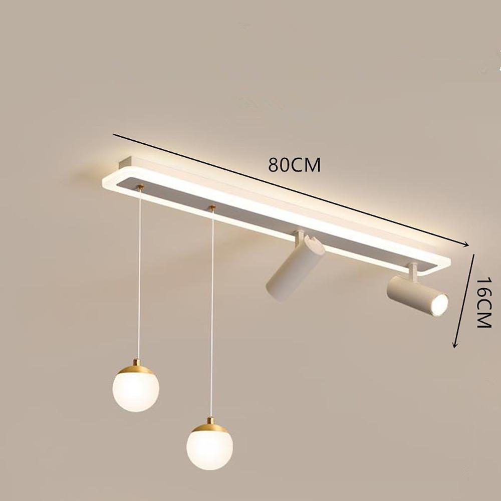 Modern LED Flush Mount Ceiling Light with Adjustable Pendants