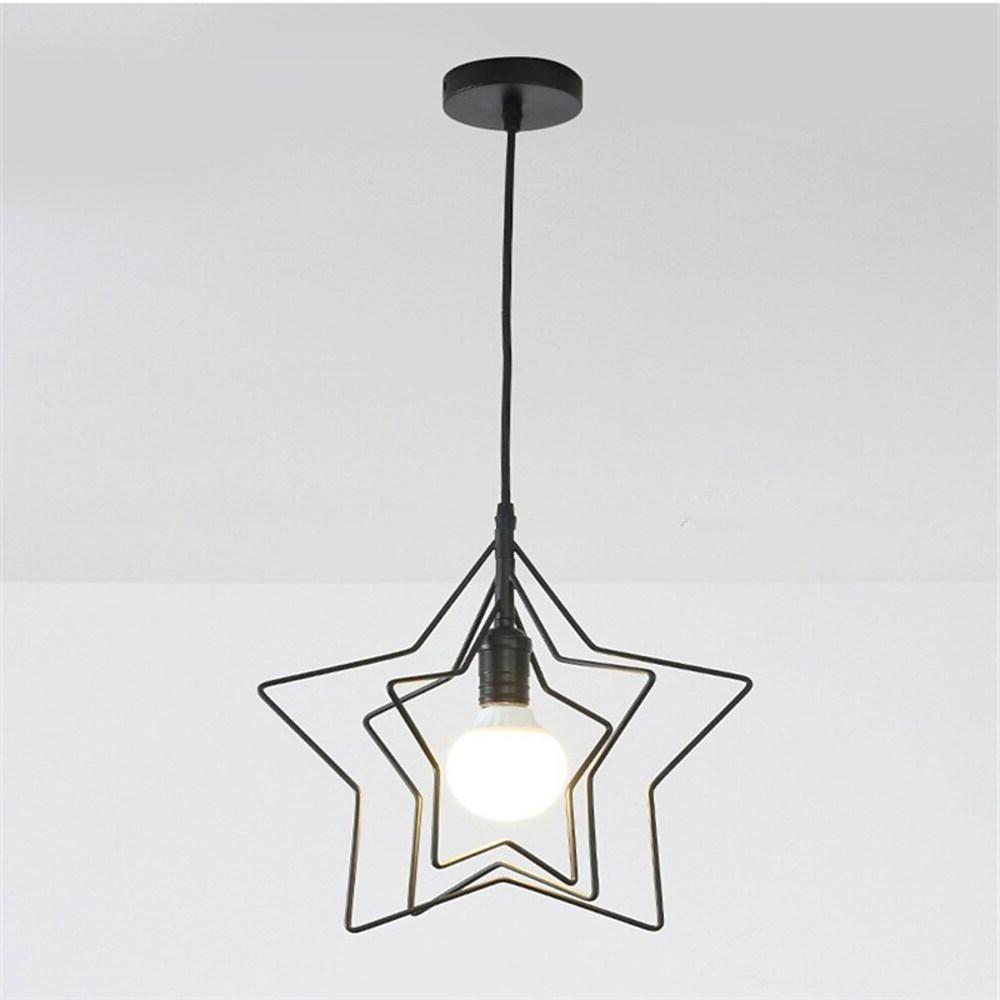 Multi Star Geometric Pendant Light - Modern Metal Hanging Fixture
