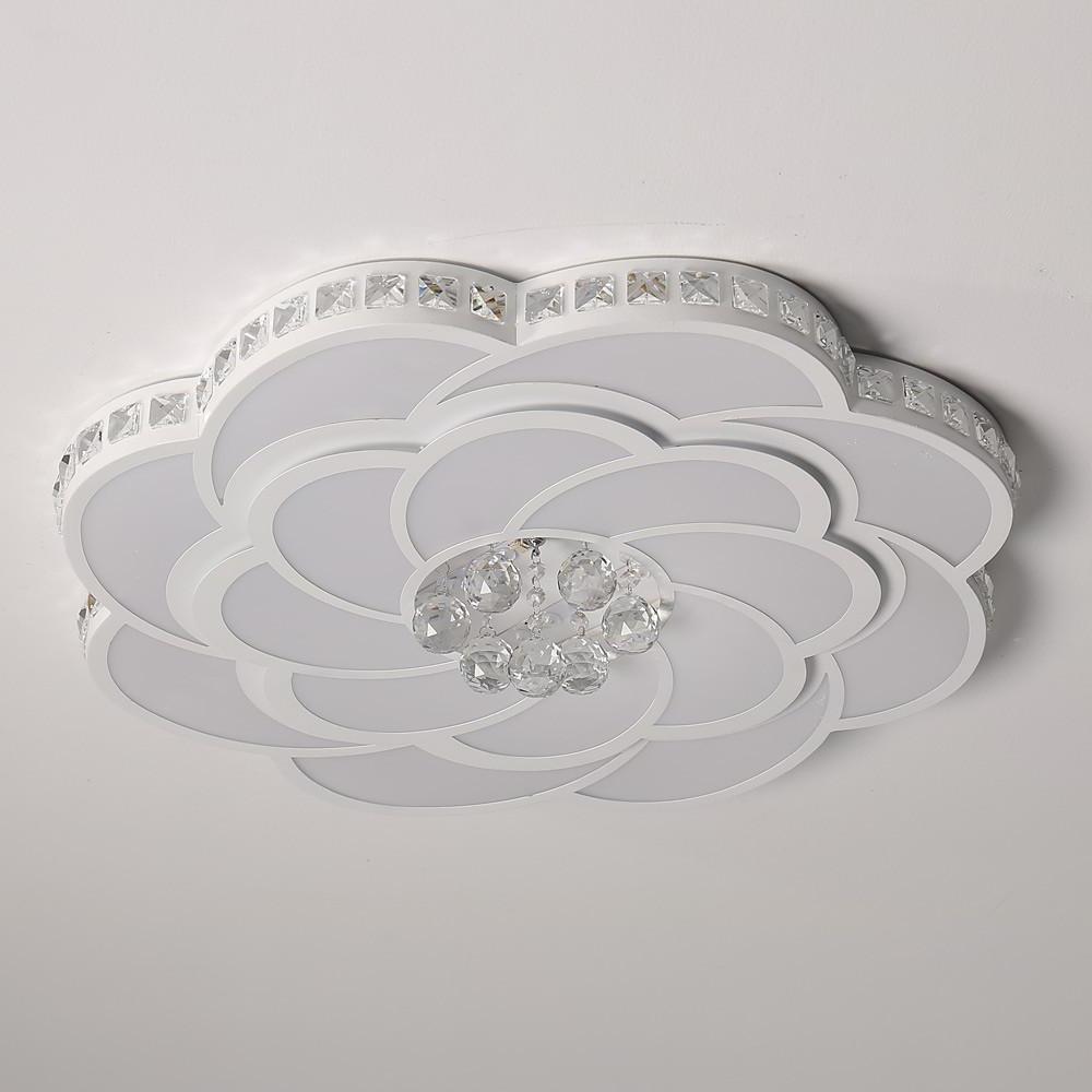 Flower Swirl Metal LED Flush Mount Ceiling Light