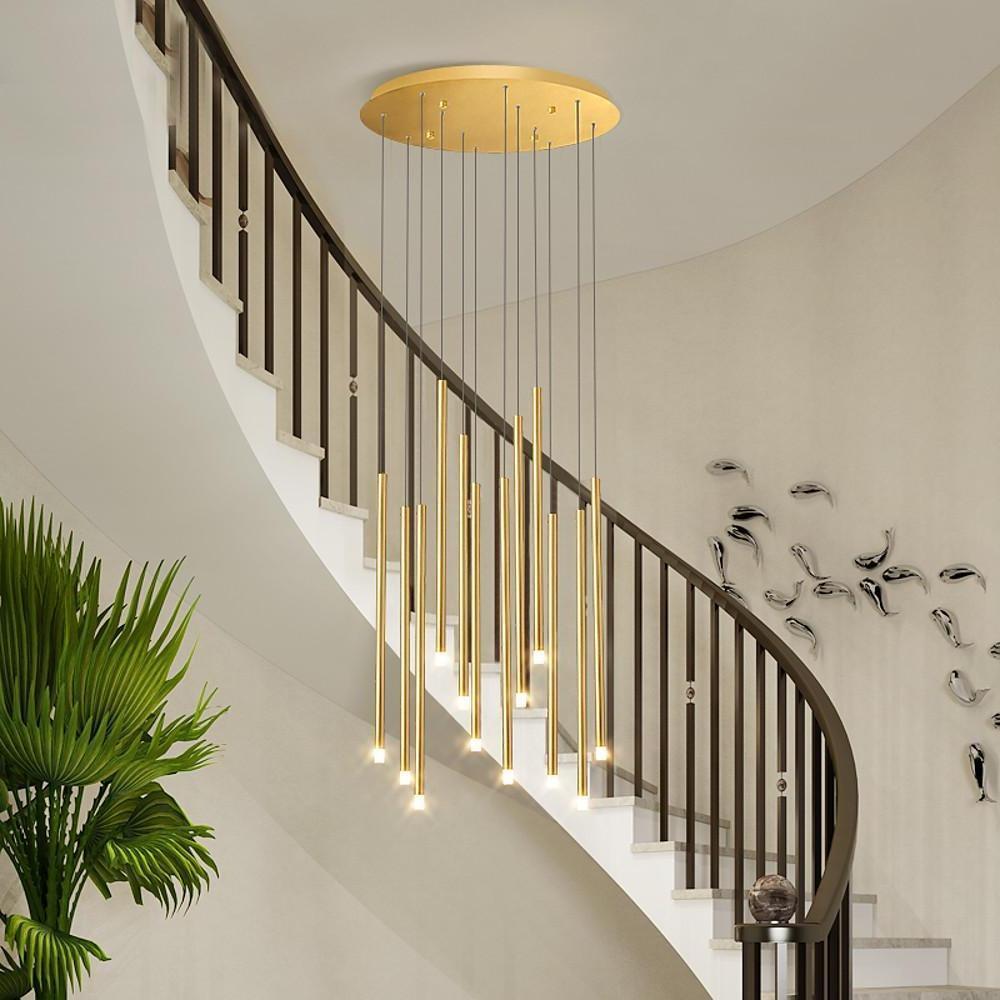 Linear Cluster Elongated Cylindrical LED Pendant Light