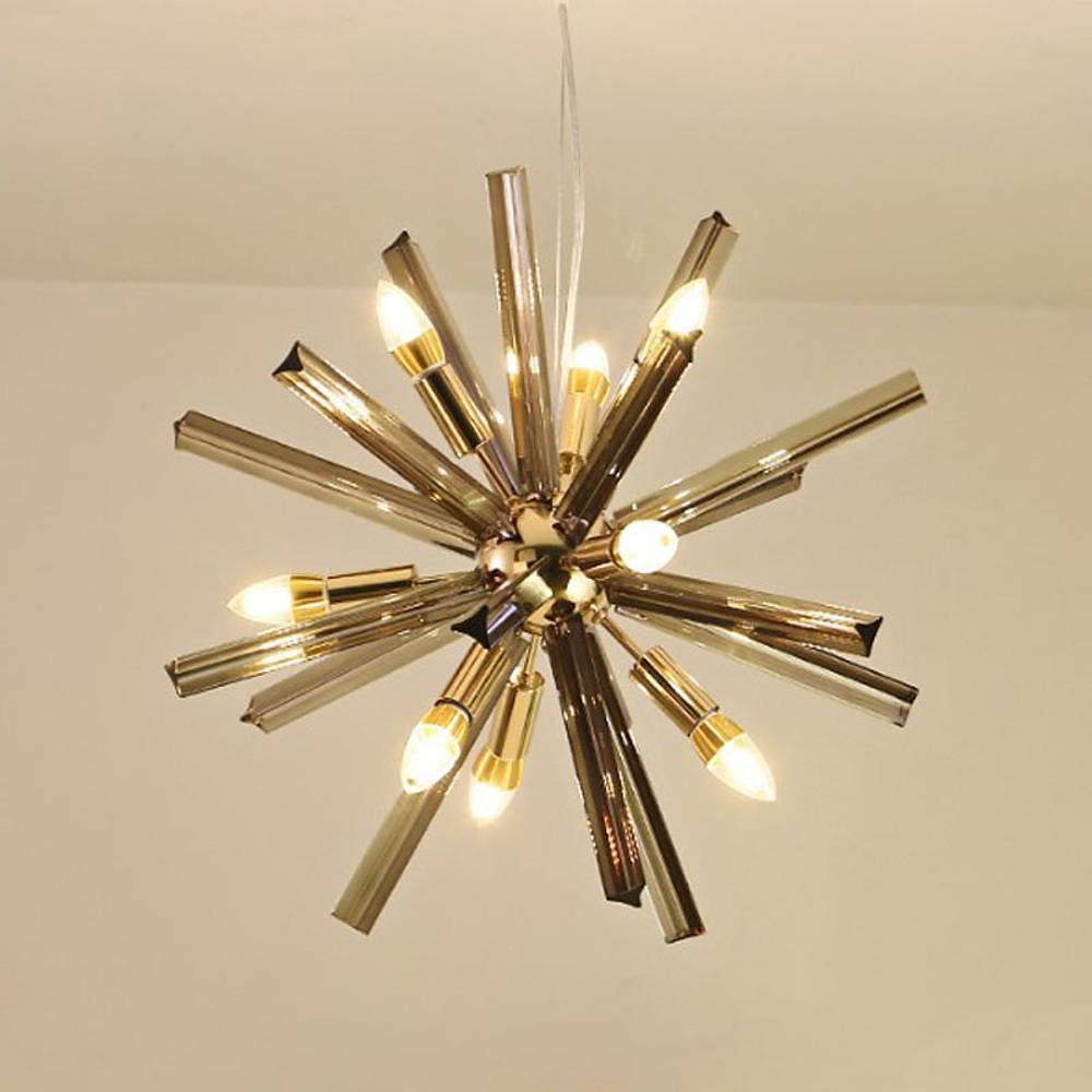 9-Light Modern Metal Pendant Light Kitchen Island Chandelier