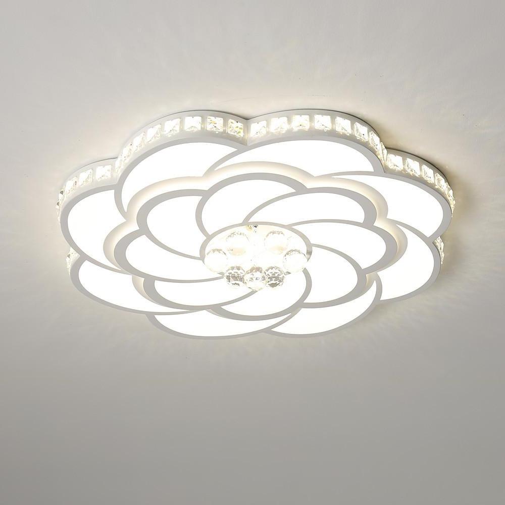 Flower Swirl Metal LED Flush Mount Ceiling Light