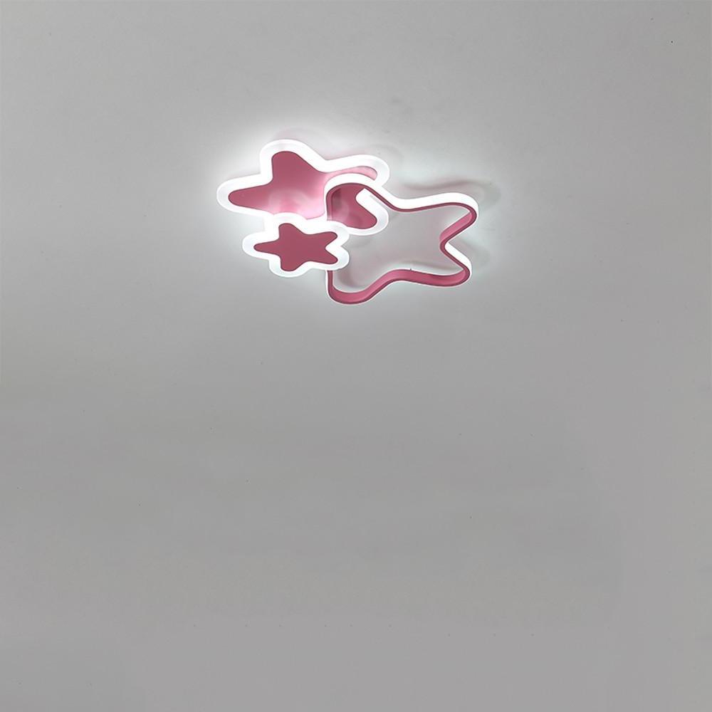 Triple Star LED Flush Mount Ceiling Light for Kids Room