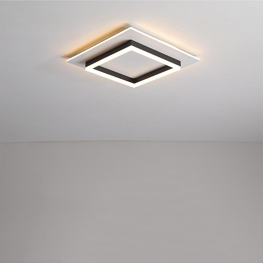 Modern LED Flush Mount Ceiling Light with Acrylic Shade