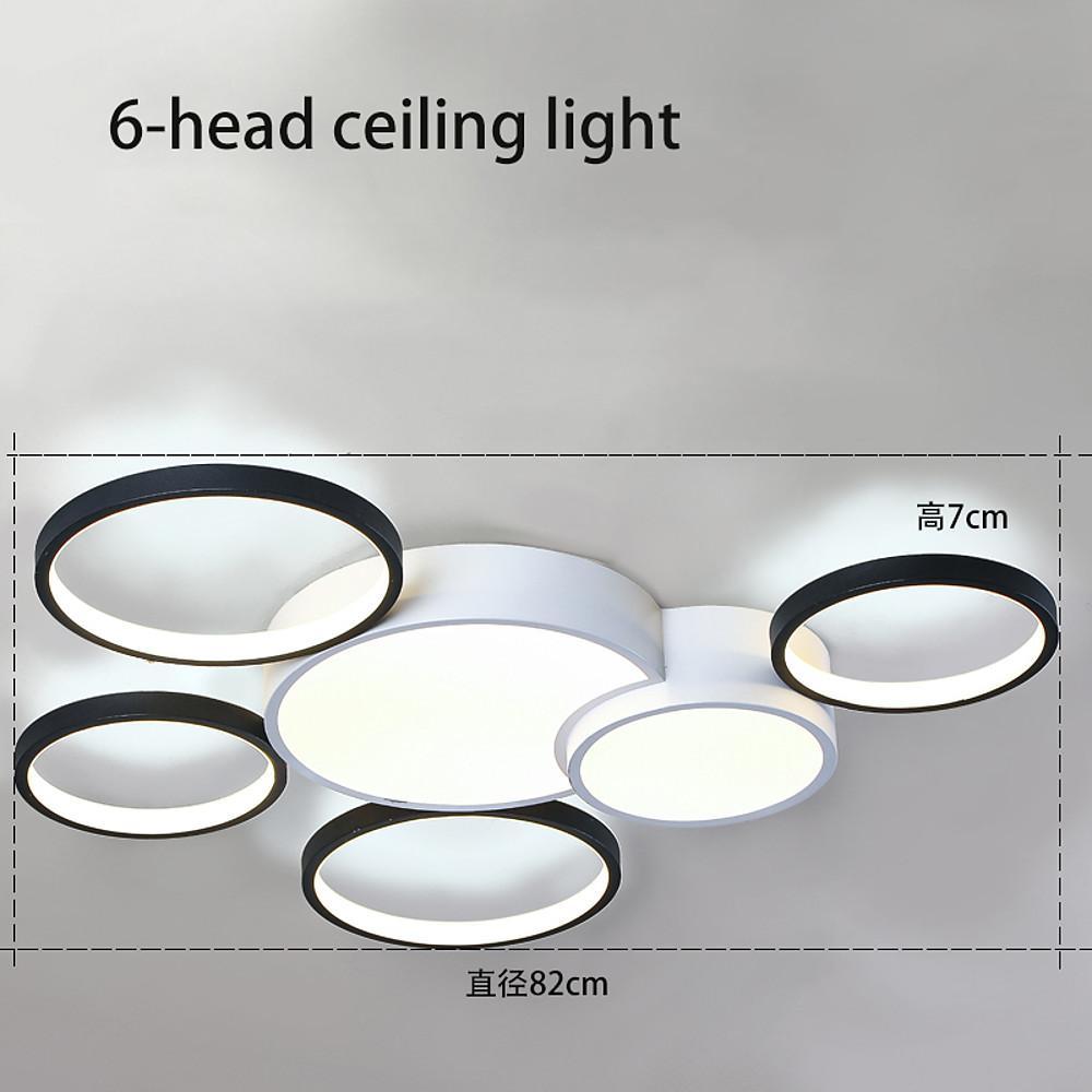 Multi-Circle LED Flush Mount Ceiling Light - Modern Minimalist
