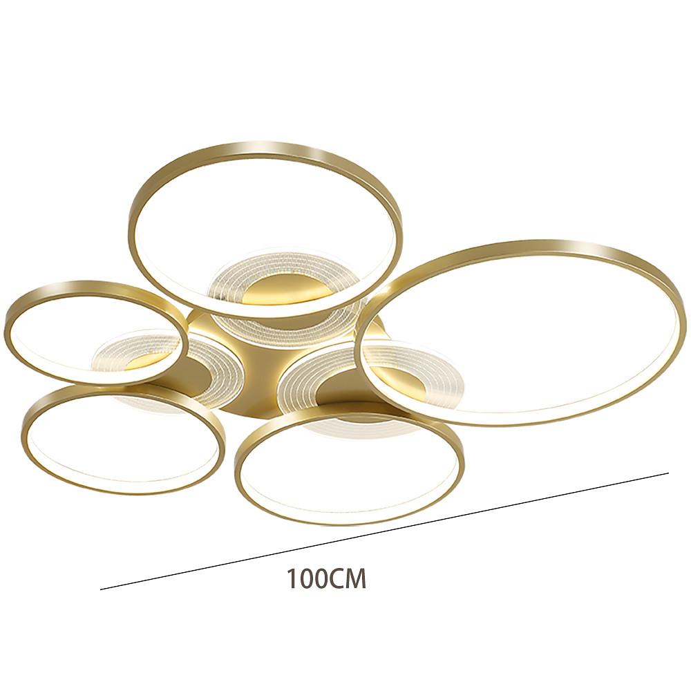 Nordic Circles LED Flush Mount Ceiling Light Metal Acrylic