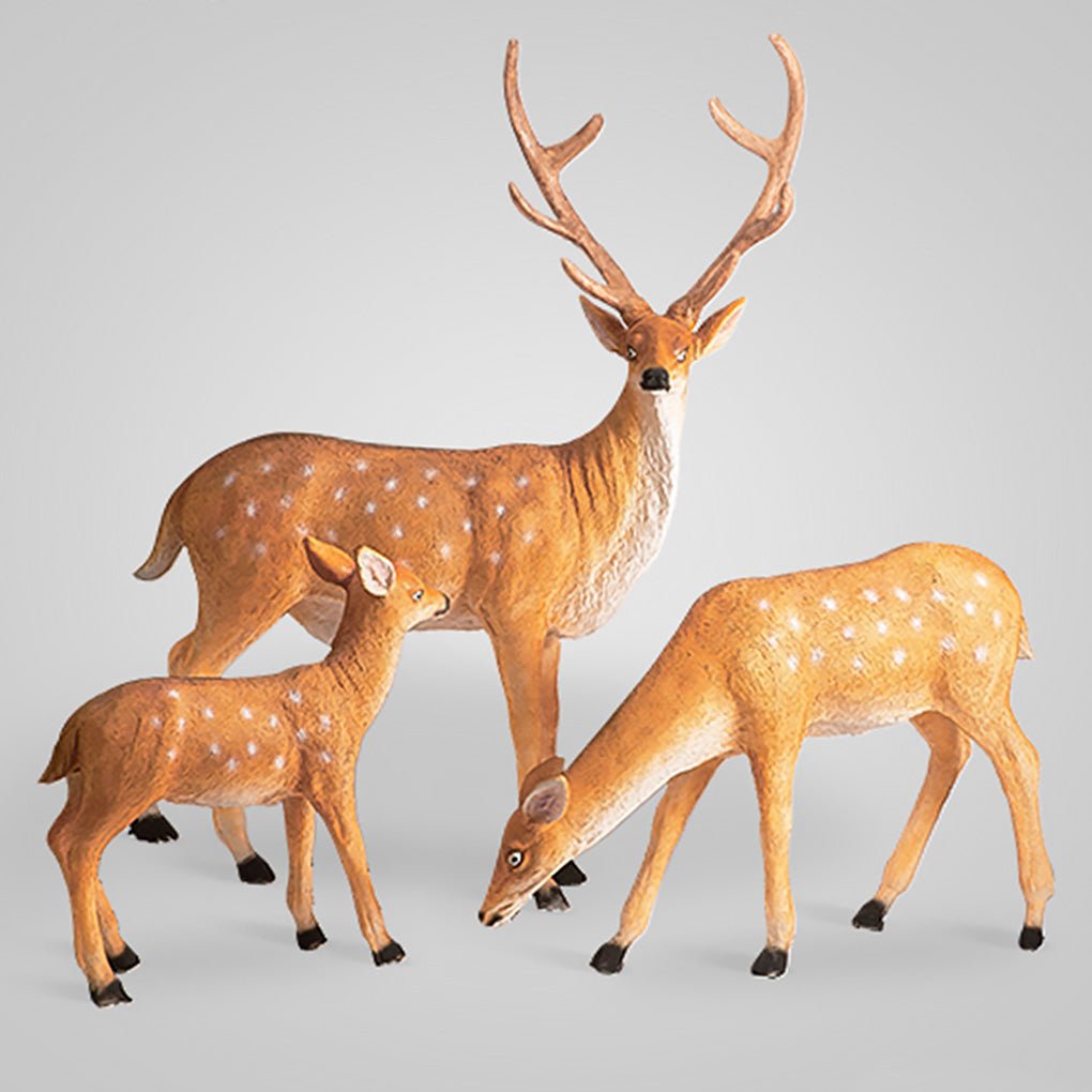 Sika Deer Resin Garden Lamp Outdoor Landscape LED Lighting