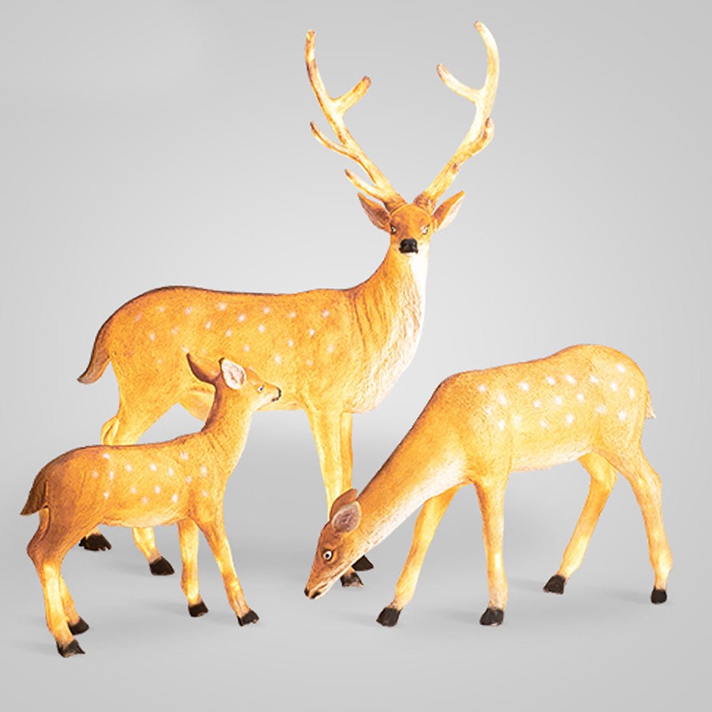 Sika Deer Resin Garden Lamp Outdoor Landscape LED Lighting