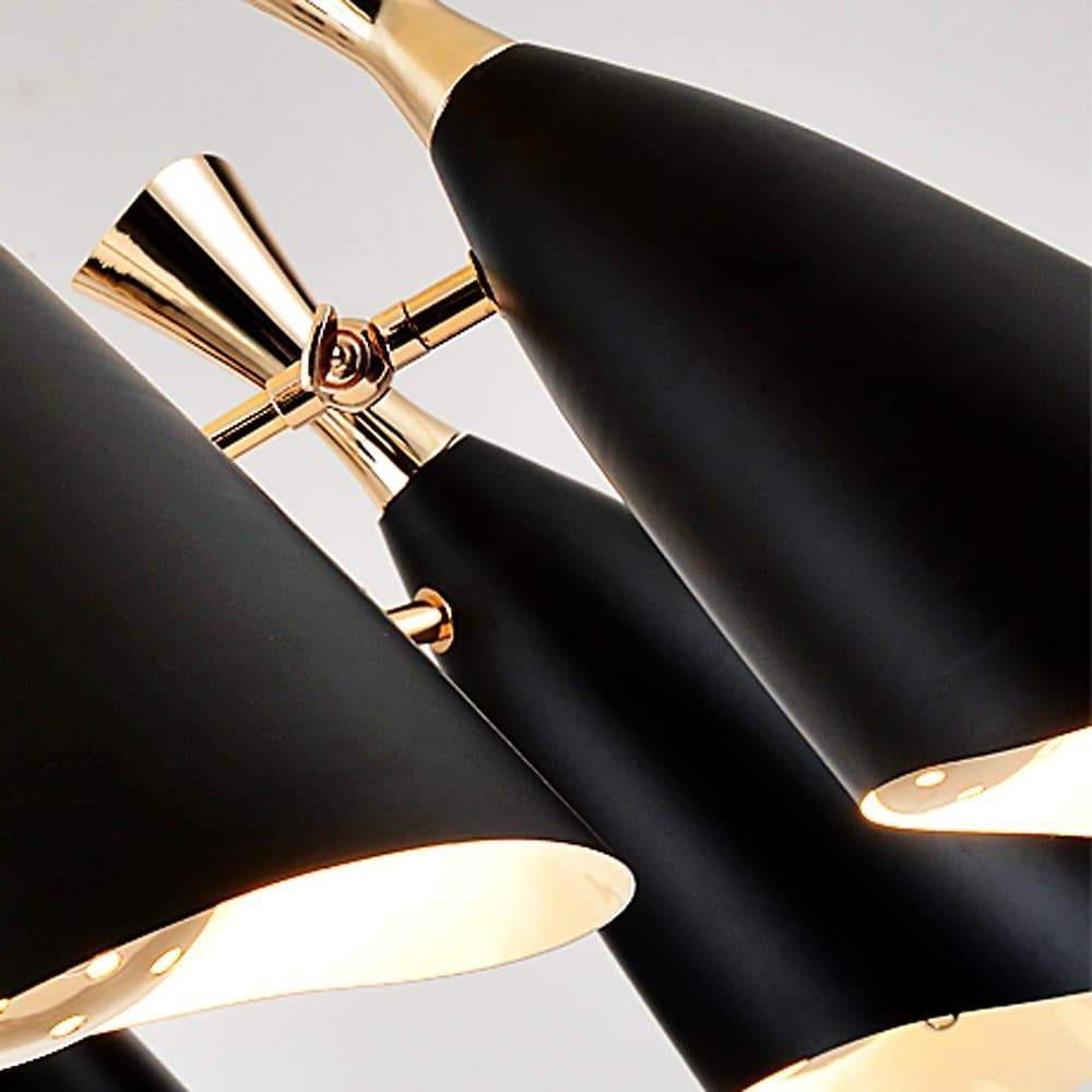 8-Light Nordic Chandelier – Electroplated Metal Candle Style