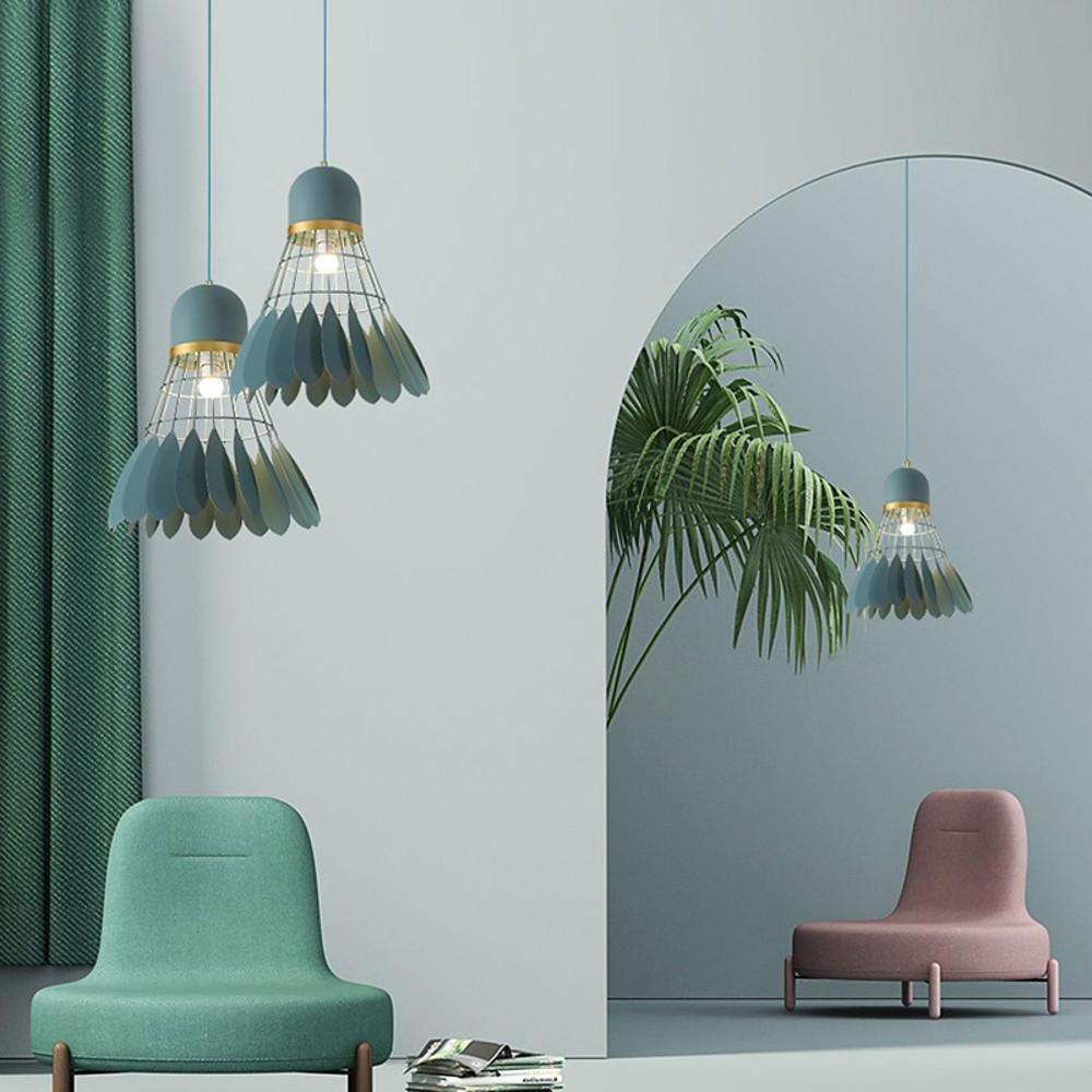 Geometric Metal Pendant Light - Industrial Minimalist Ceiling Lamp