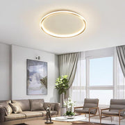 Modern Circular LED Flush Mount Ceiling Light - Metal 20" 50W