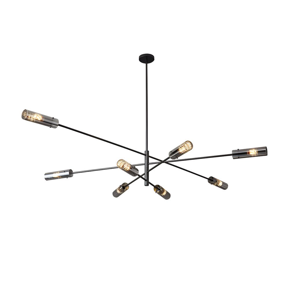 Industrial Sputnik Chandelier - Linear Copper Pendant Light