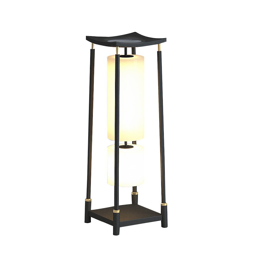 Solar-Powered LED Outdoor Landscape Light Asian-Inspired Design
