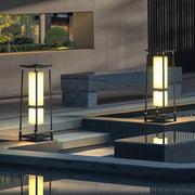Solar-Powered LED Outdoor Landscape Light Asian-Inspired Design
