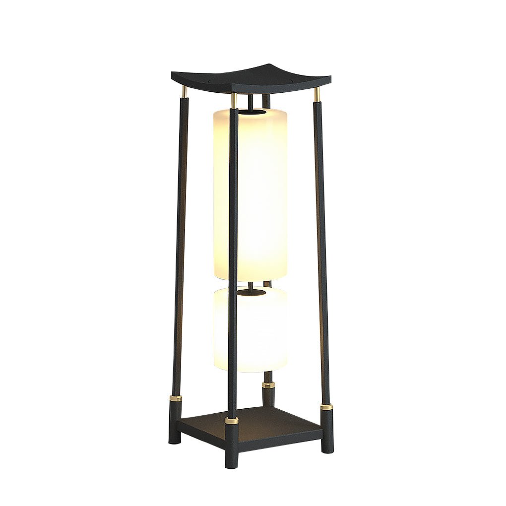 Solar-Powered LED Outdoor Landscape Light Asian-Inspired Design