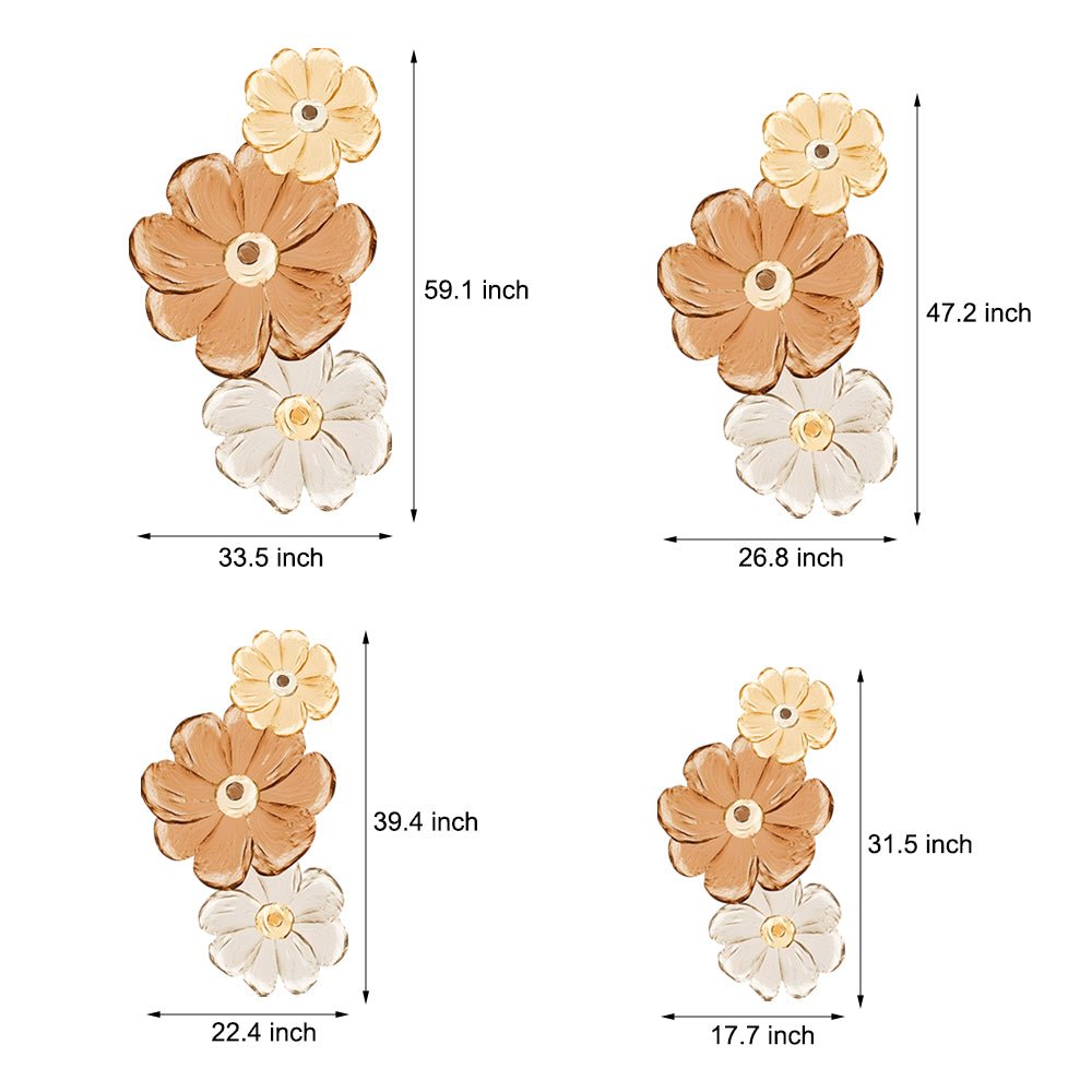 LED Illuminated Floral Wall Art with Remote Control