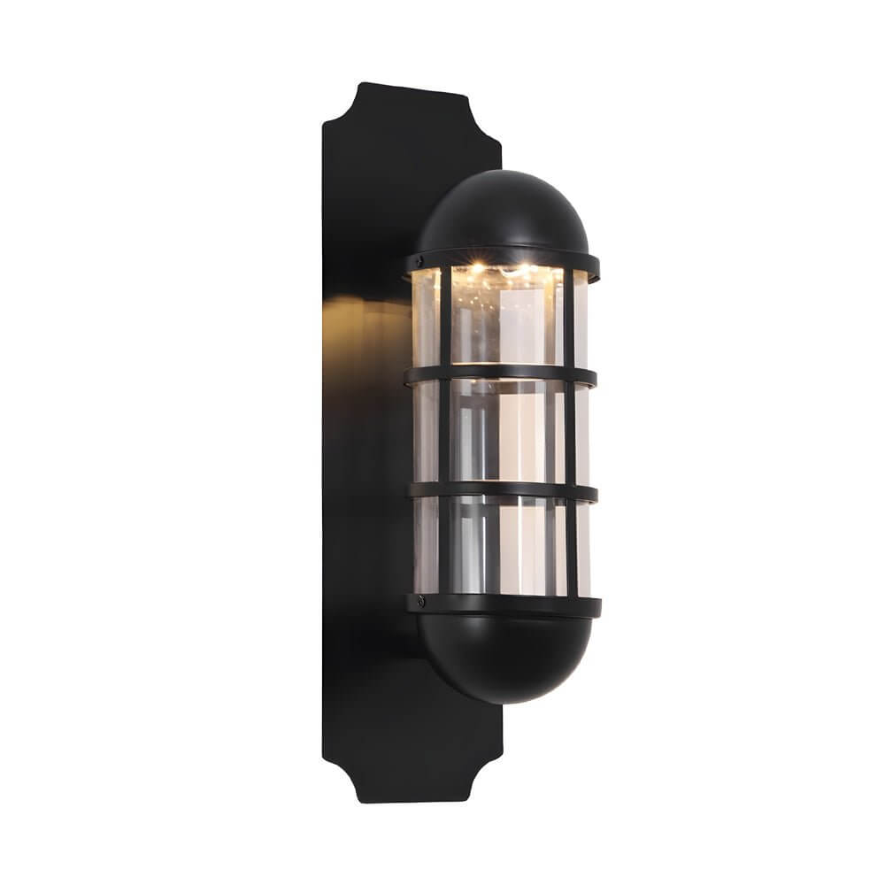 Retro Telephone Booth Iron & Glass LED Wall Sconce Light