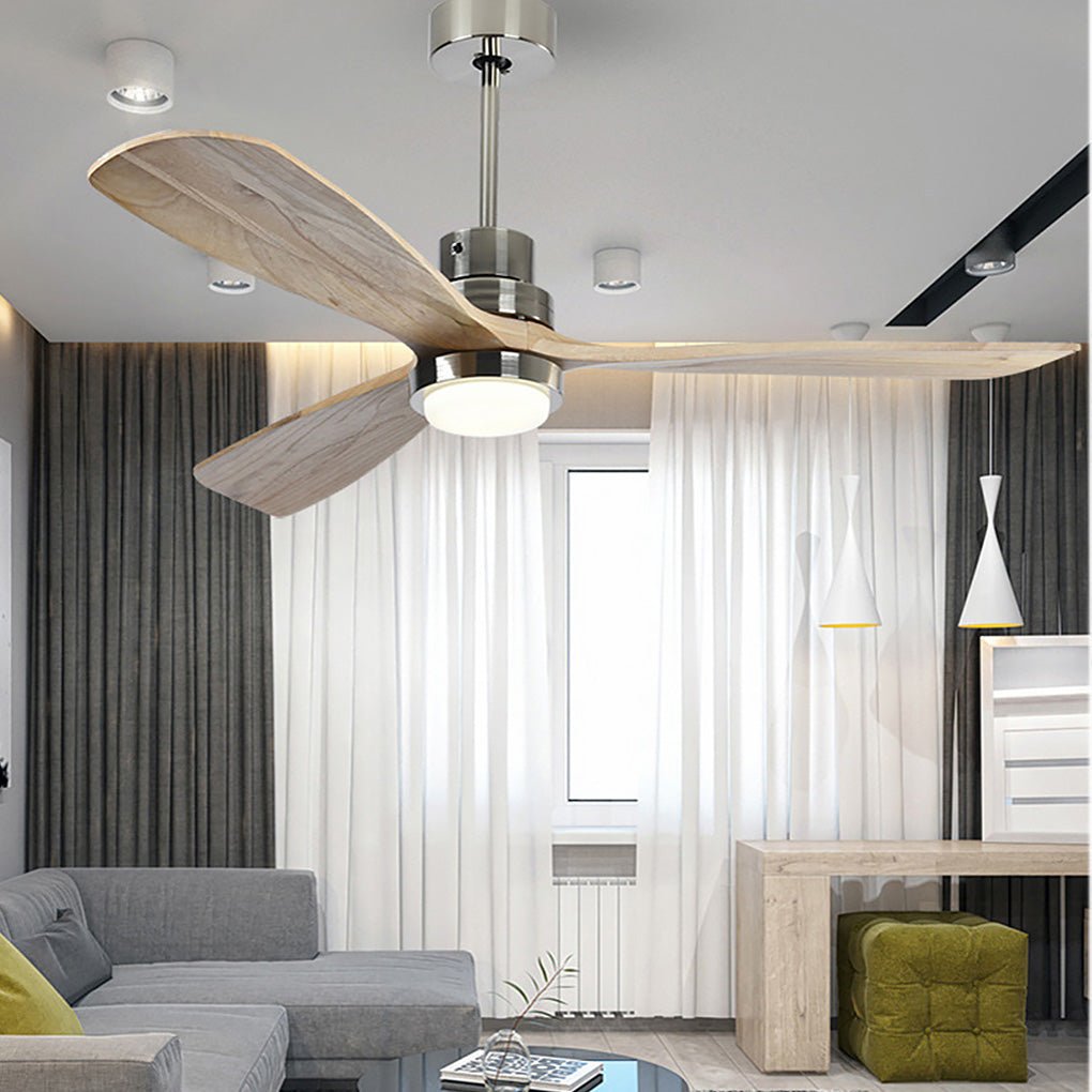 Modern LED Ceiling Fan Light with Remote Control