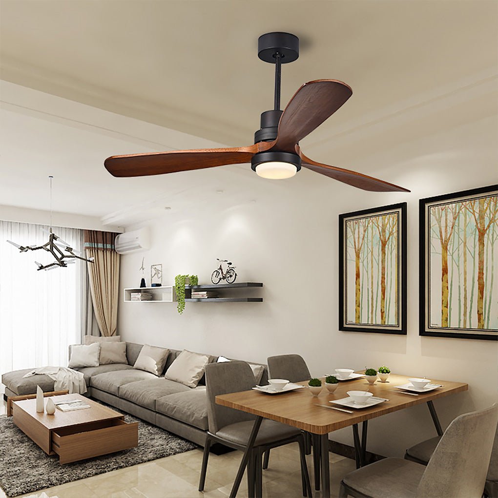 Modern LED Ceiling Fan Light with Remote Control