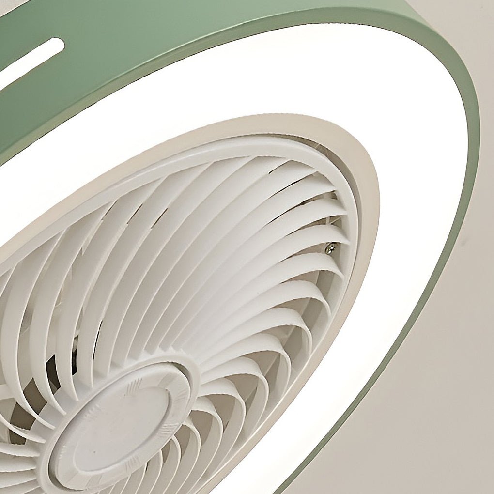 Modern Bladeless Ceiling Fan with Light and Remote Control