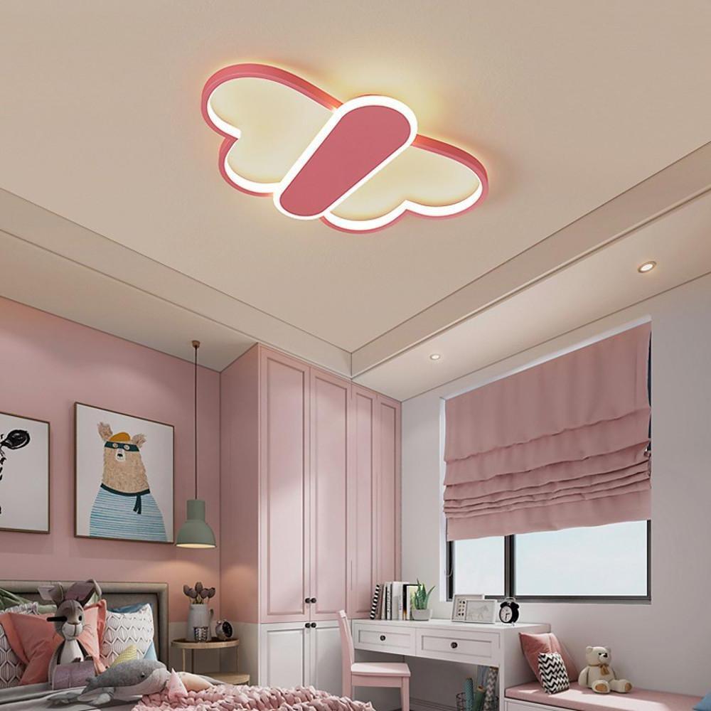 Butterfly LED Flush Mount Ceiling Light with Remote Dimmable