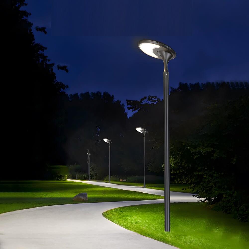 Modern Solar LED Street Light | IP65 Outdoor Aluminum Lamp Post