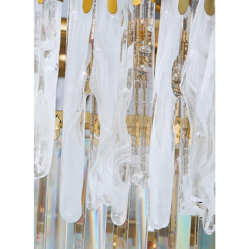 Round Crystal Chandelier | Gold Finish | Modern Luxury Design