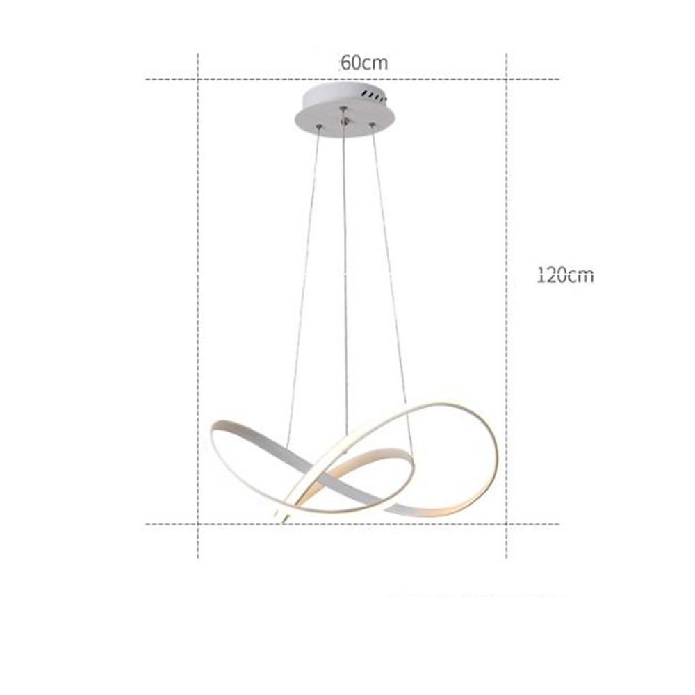Modern Linear Chandelier Aluminum Silicone Shade Adjustable Pendant