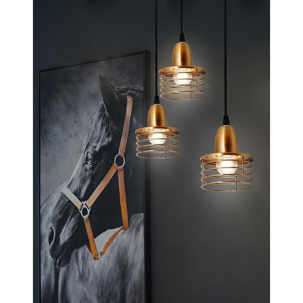 Modern Metal Pendant Light with Crystal Glass Shade