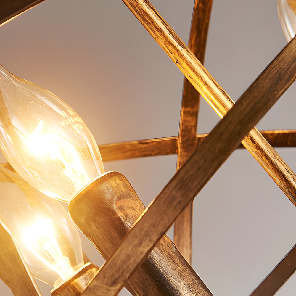 Spherical Iron Pendant Light Industrial Modern Chandelier