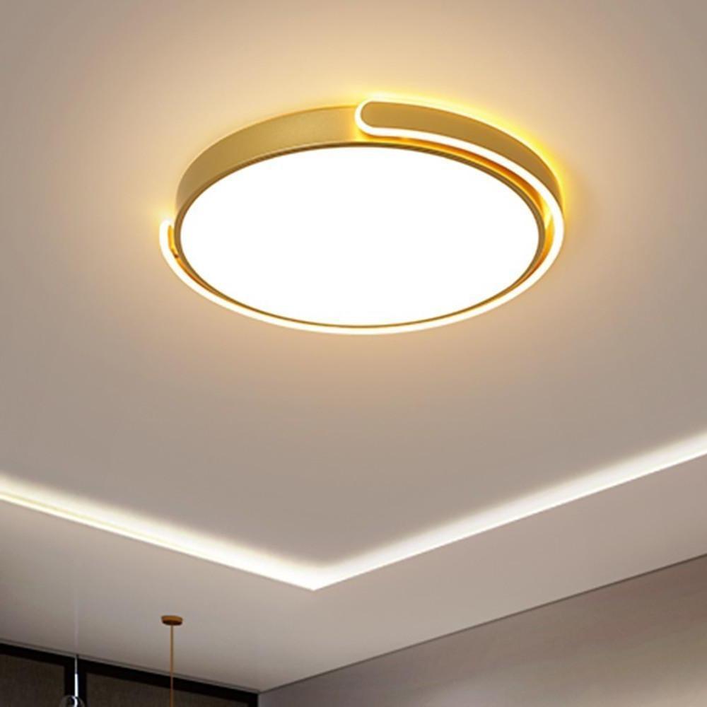 Minimalist Round Flush Mount Ceiling Light with Integrated LED