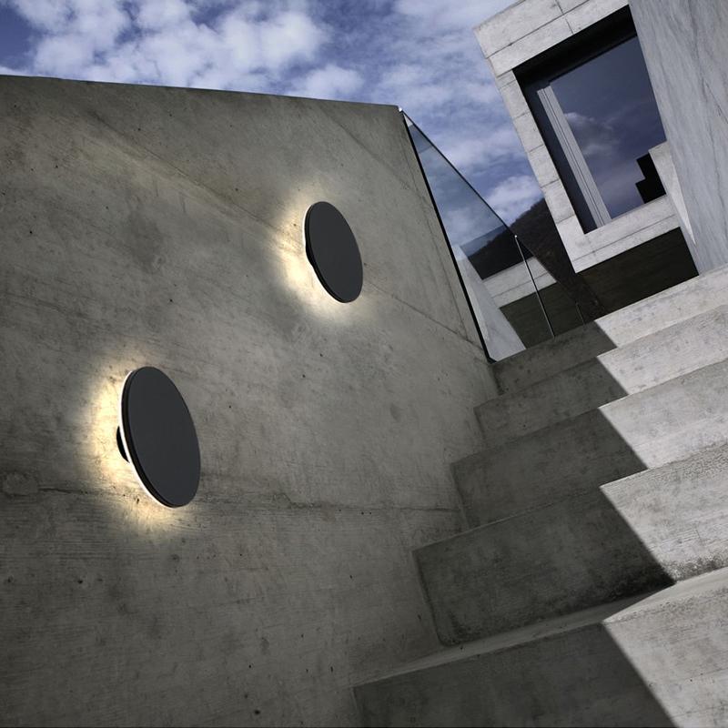 Modern LED Outdoor Wall Light - Waterproof Aluminum Square & Round