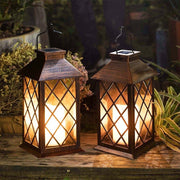 Solar LED Outdoor Lantern – Bronze Finish Vintage Lamp