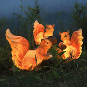 Resin Squirrel Garden Light LED Waterproof Outdoor Landscape