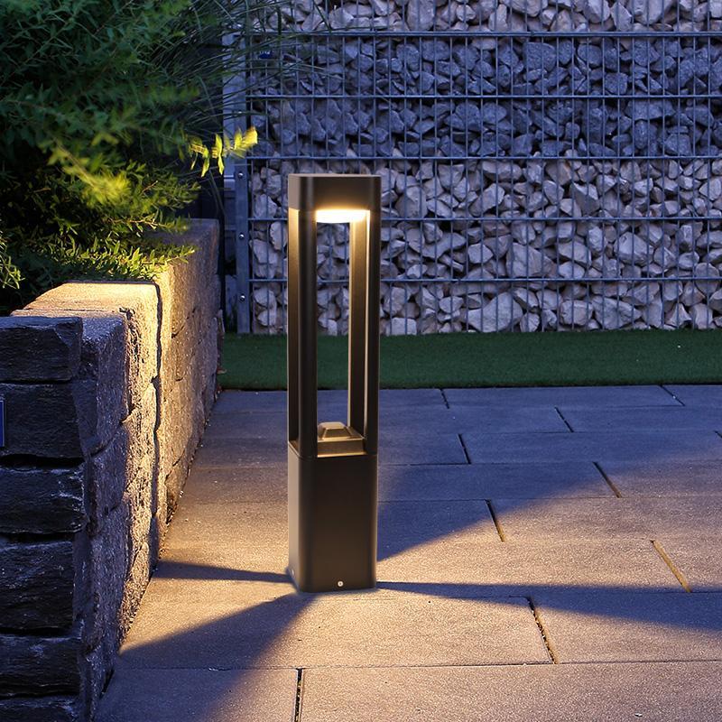 Modern Aluminum LED Bollard Light — Outdoor Pathway Lighting
