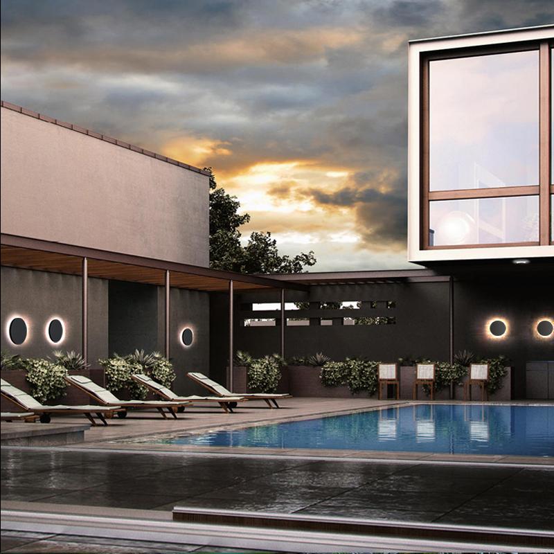 Modern LED Outdoor Wall Light - Waterproof Aluminum Square & Round