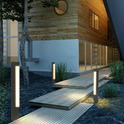 Modern Tall Aluminum LED Pathway Lights - Outdoor Bollard Lighting