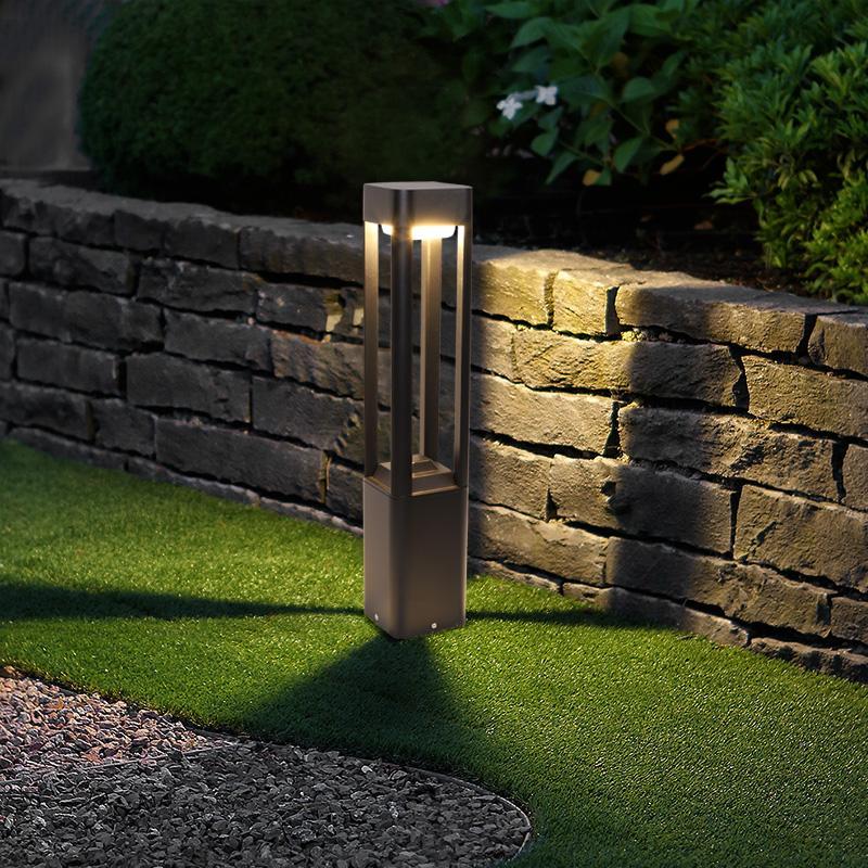 Modern Aluminum LED Bollard Light — Outdoor Pathway Lighting