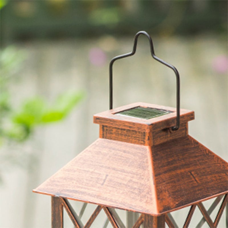 Solar LED Outdoor Lantern – Bronze Finish Vintage Lamp
