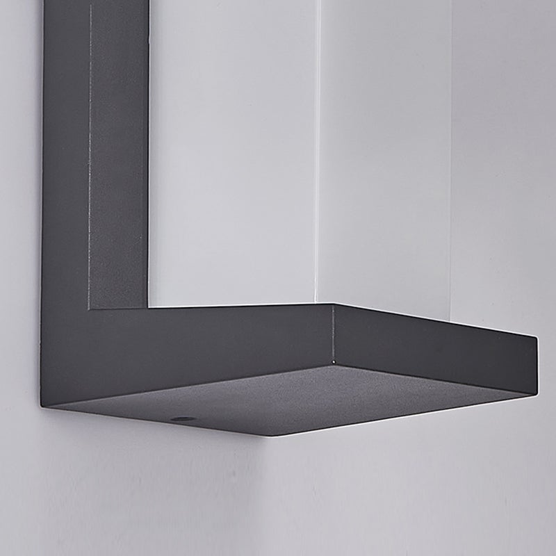 Geometric Black Aluminum Outdoor Wall Light - Modern Waterproof