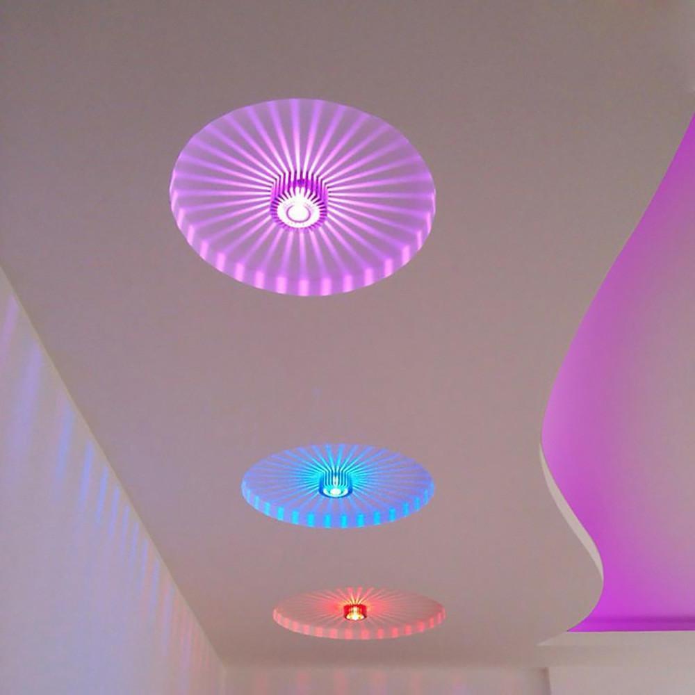 Modern Geometric Metal Flush Mount LED Ceiling Light