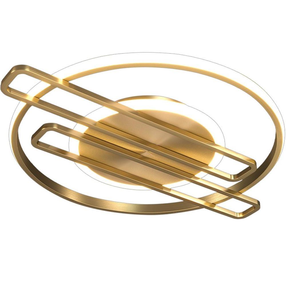 Circular Linear LED Flush Mount Ceiling Light – Dimmable Nordic Design