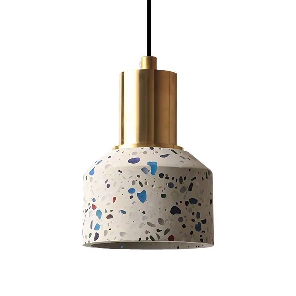 Modern Industrial Metal Pendant Light - Round Shade Design
