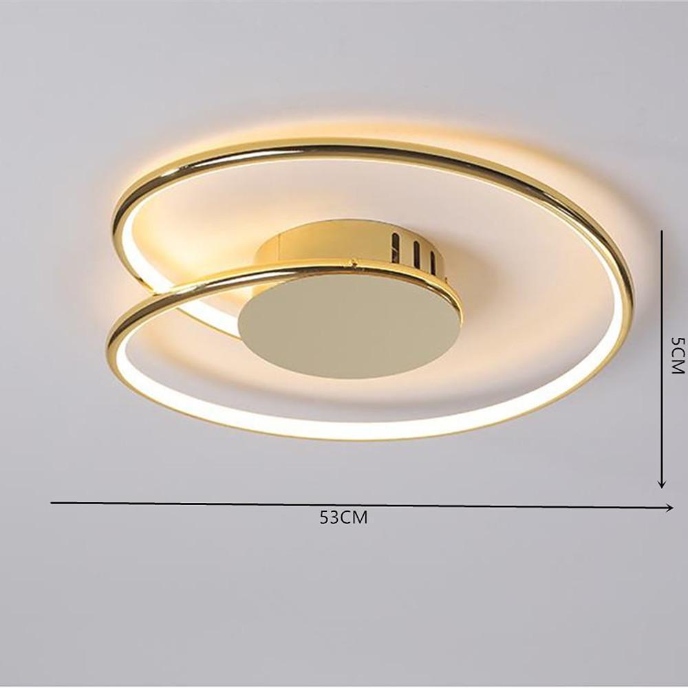 Modern Circular Flush Mount Ceiling Light with LED Integration