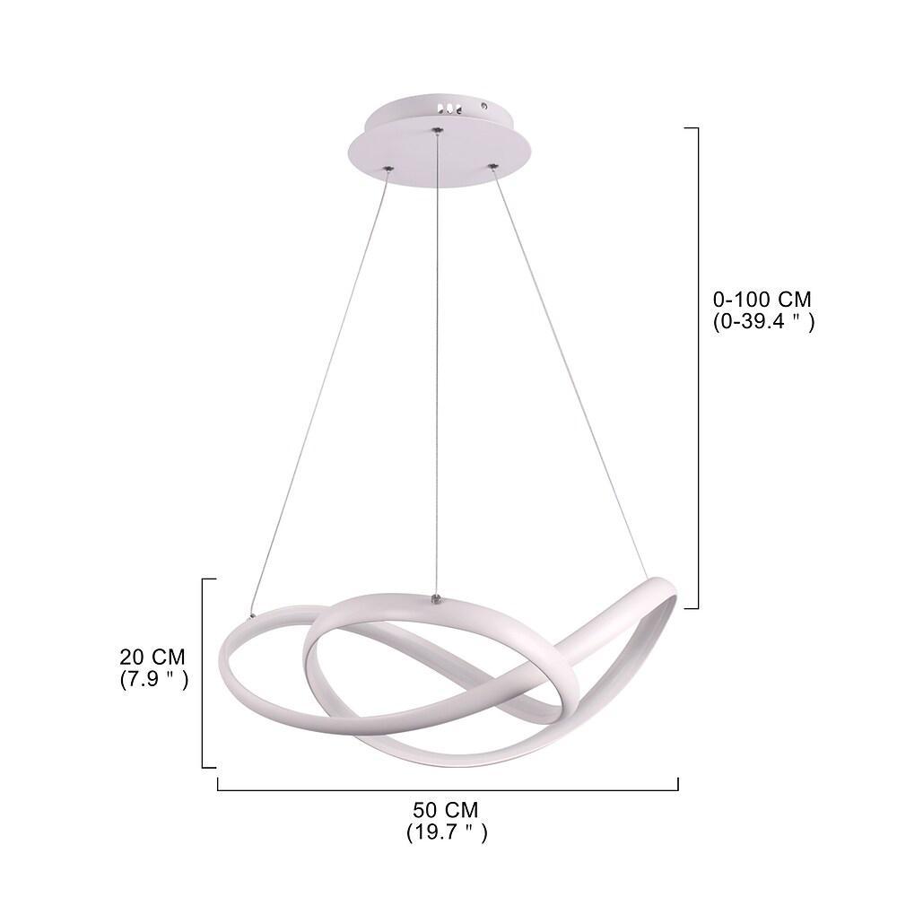 Abstract Wave Modern LED Pendant Light - Dimmable Dining Room